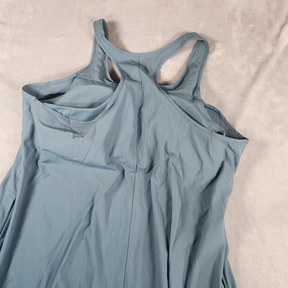 Halara Breezeful Racerback Athleisure Dress Womens L Sage Green High Low Flowy - Picture 6 of 9
